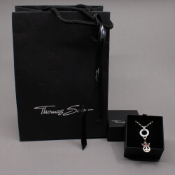 Thomas Sabo 925 Kette & Carrier & Charm