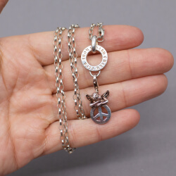Thomas Sabo 925 Kette & Carrier & Charm Groesse
