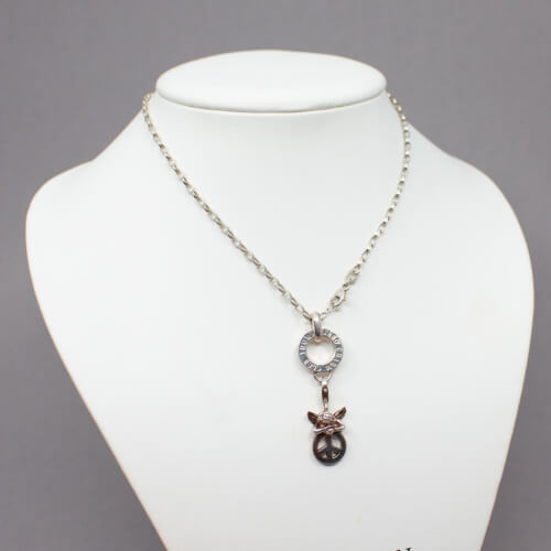 Thomas Sabo 925 Kette & Carrier & Charm Tragebeispiel