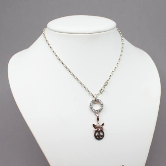 Thomas Sabo 925 Kette & Carrier & Charm Tragebeispiel