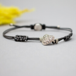 Thomas Sabo 925er Herz-Armband geknotet thomas sabo armband herz detail