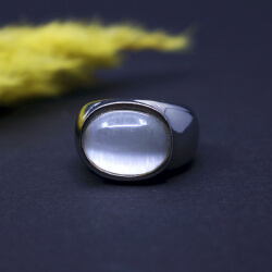 Toni Gard Edelstahl Ring mit Glasstein, Gr. 57 Toni Gard Cocktailring