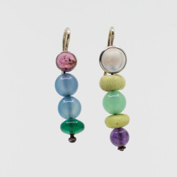 Ungleiches Paar 925er Designer Ohrringe - handarbei Bild 2 Ungleiches Paar 925er Designer Ohrringe - handarbeit - Front