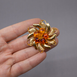 Vintage AM Double Brosche Groesse