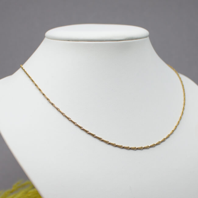 Vintage American Doublé Gliederkette, 46 cm