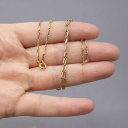 Vintage American Doublé Gliederkette, 46 cm Groesse