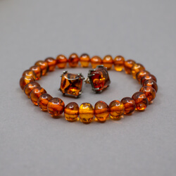 Vintage Bernstein Armband & 835 Ohrringe Detail