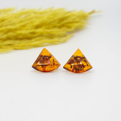 Vintage Bernstein Ohrringe 3Eck - Hammer & Sichel