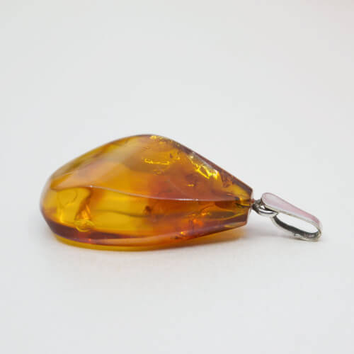 Vintage Bernsteinanhänger aus 850 Antiksilber