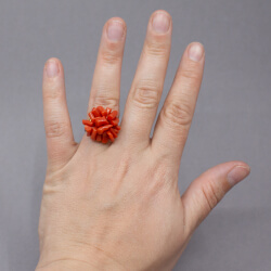 Vintage Korallen Set Ring