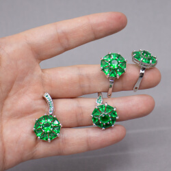 VONSSY weissglod beschichtet Set Groesse