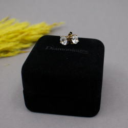 Diamonique 925er Zirkonia Ohrringe vergoldet