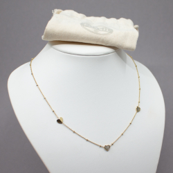 Fossil Kette 'Sutton' Edelstahl vergoldet Bild 3 Fossil Halskette goldene Herzen Edelstahl