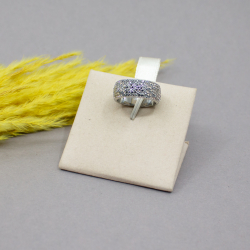 FOSSIL Steel Ring Glitzer Front