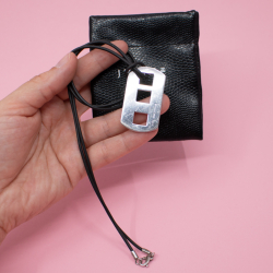 Jette Joop Europe 925er 'Rasierklinge' an Lederband Bild 3 JETTE 925er Rasierblatt an Lederband