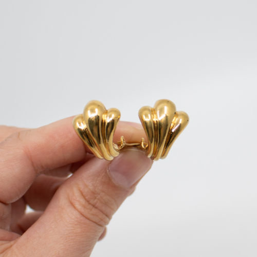 Exquisite Designer Ohrclips von Lanvin Germany LanVin Germany goldene Ohrclips