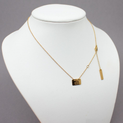 Liebeskind Berlin Edelstahl Halskette vergoldet Tragebeispiel