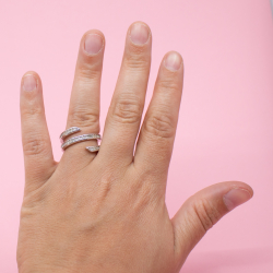 Pierre Lang Gr. 8 RH Schlangenring Tragebeispiel