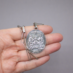 Pilgerschmuck Goessweinstein 835er Anhaenger an Juwel835er Kette