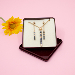 Skagen Schmuckset 'Ellen' Roségold-Tone mit Hämatit Bild 1 Skargen rosegold Haematit Set Ohrringe & Kette Box