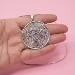 Art Deco Anhänger Toni Riik 935 Silber, 925er Kette Bild 3 Toni Riik Anhänger 935er Silber + 925er Kette Groesse